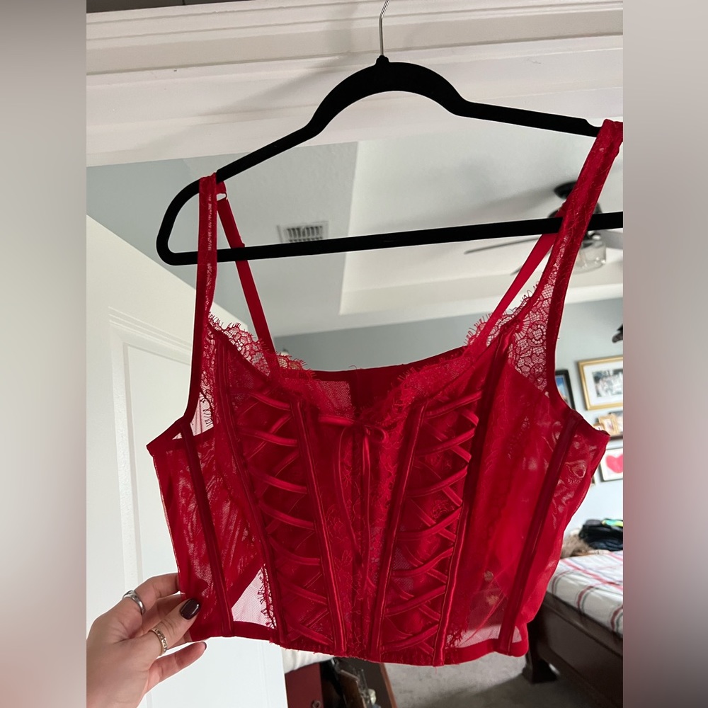 Victoria’s Secret Red Lacy Top